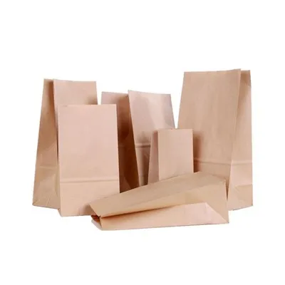 Sacos para viagem de pão de papel Kraft à prova de gordura