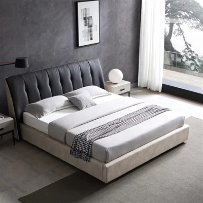 Hotel moderno cama king size cinza confortável