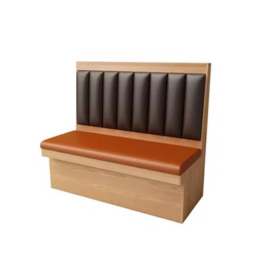 Assento para cabine de estofamento com encosto preto vintage